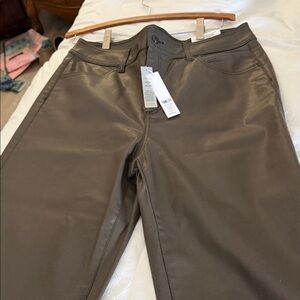 Chico's Taupe Flare & Wide Leg Jeans